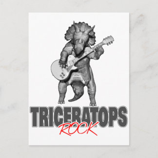 Cartão Postal Triceratops Rocks