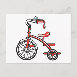 Cartão Postal triciclo retrô