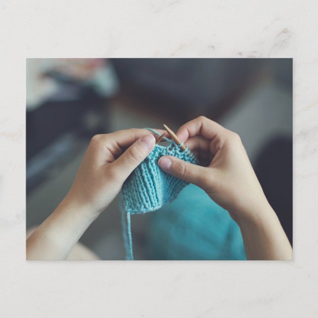 Cartão Postal tricô (Frente)