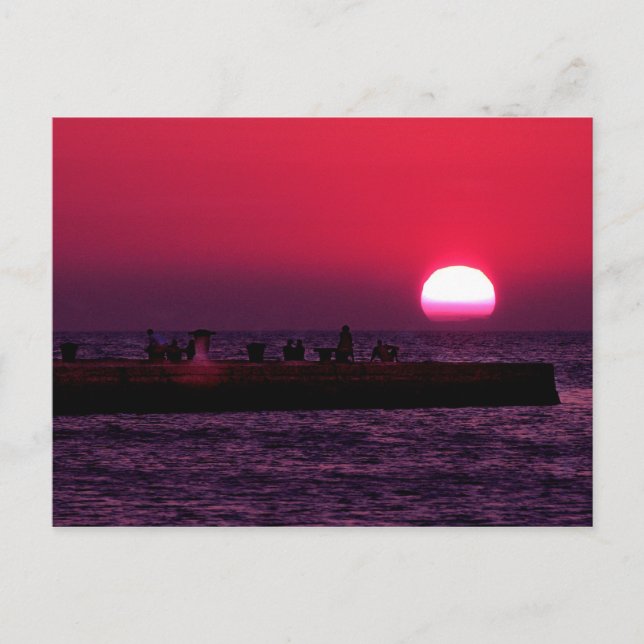 Cartão Postal trieste molo audace (Frente)