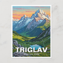Cartão Postal Triglav National Park Eslovênia Viagem