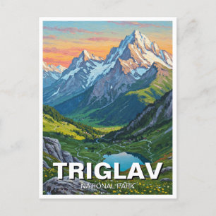 Cartão Postal Triglav National Park Eslovênia Viagem