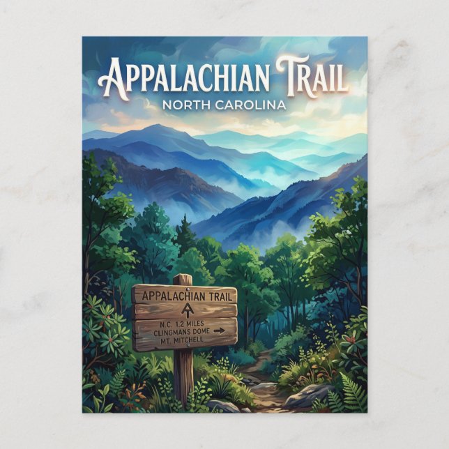Cartão Postal Trilha Appalachian EUA (Frente)