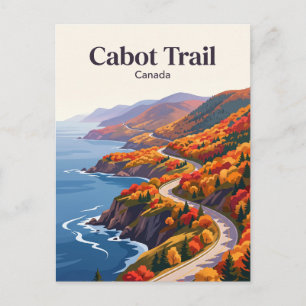 Cartão Postal Trilha Cabot Canadá