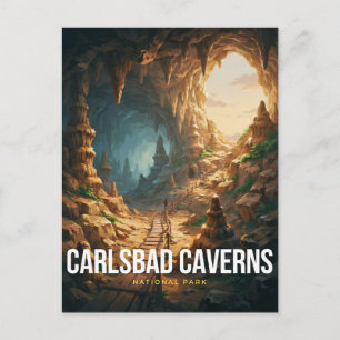 Cartão Postal Trilha da Caverna do Parque Nacional Carlsbad Cave