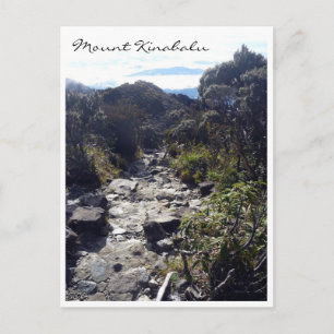 Cartão Postal trilha de cinabalu