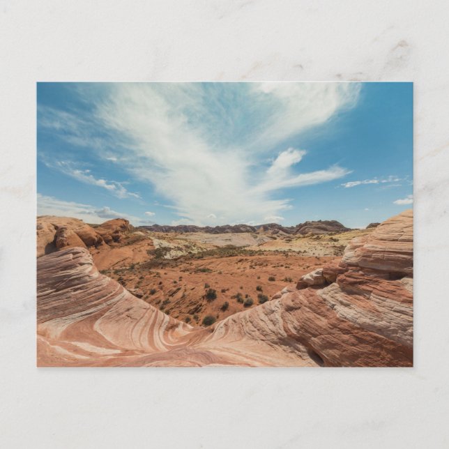 Cartão Postal Trilha de Onda de Fogo (Frente)