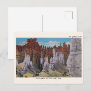 Cartão Postal Trilha do Jardim Queens - presentes do Bryce Canyo