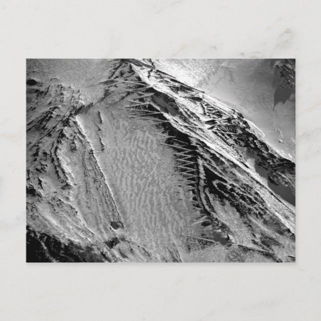 Cartão Postal Trilha do Monte Fuji Summit coberta pela neve (Frente)