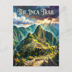 Cartão Postal Trilha Inca até Machu Picchu Peru