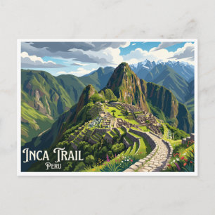 Cartão Postal Trilha Inca Cusco Peru