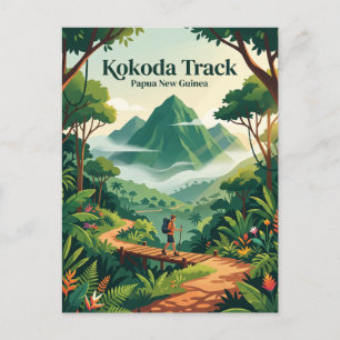 Cartão Postal Trilha Kokoda Papua-Nova Guiné
