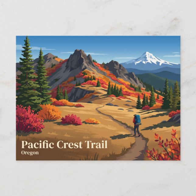 Cartão Postal Trilha Pacific Crest Oregon (Frente)