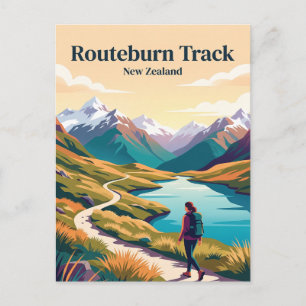 Cartão Postal Trilha Routeburn Nova Zelândia