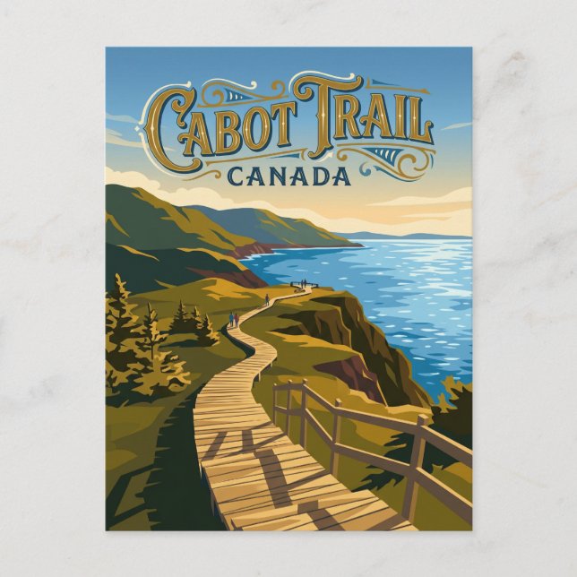 Cartão Postal Trilha Skyline Canadá (Frente)