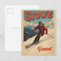 Trilhas de esqui ao ar livre no inverno em Stowe, 