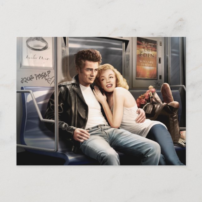 Cartão Postal Trilhos de Metrô (Frente)