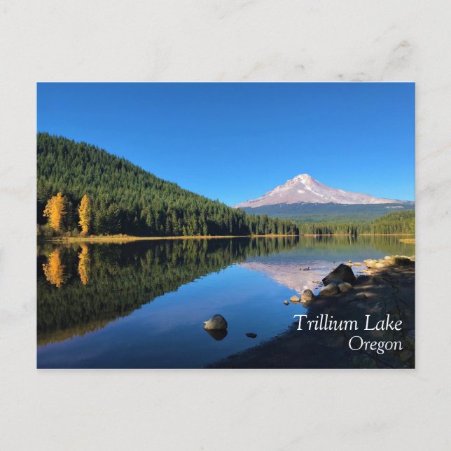 Cartão Postal Trillium Lake, Oregon (Frente)