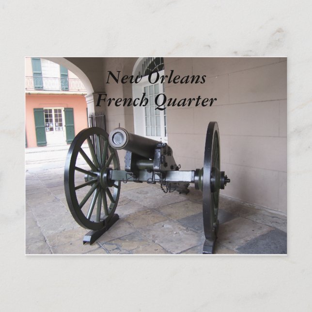 Cartão Postal Trimestre Francês de Nova Orleans (Frente)