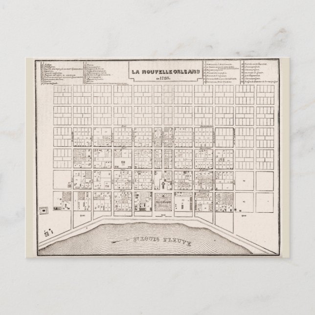 Cartão Postal Trimestre francês MAP 1735 (Frente)
