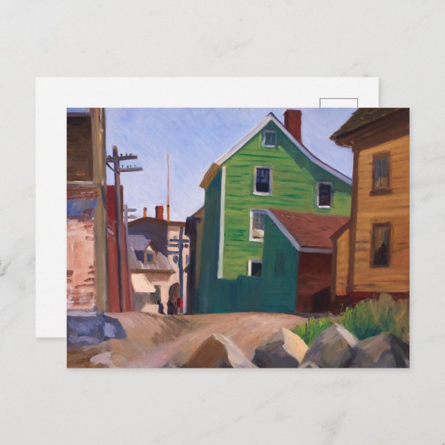Cartão Postal Trimestre Italiano, Gloucester | Edward Hopper | (Frente/Verso)