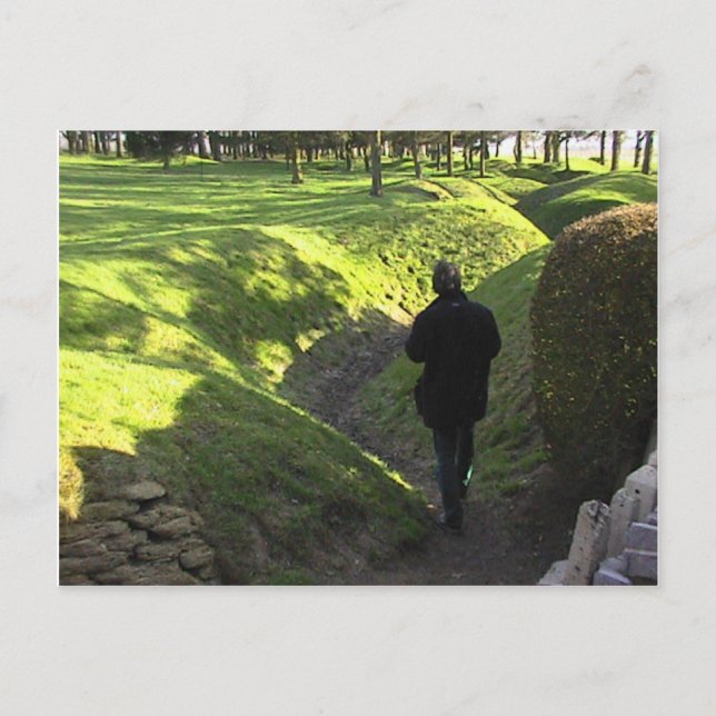 Cartão Postal Trincheiras aliadas no Parque da Terra Nova, no So (Frente)