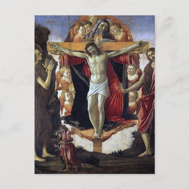 Cartão Postal Trindade por Sandro Botticelli (Frente)