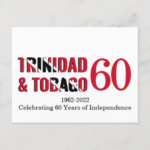 Cartão Postal TRINIDAD TOBAGO 60º Aniversário Independência
