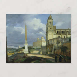 Cartão Postal Trinita dei Monti e o Villa Medici