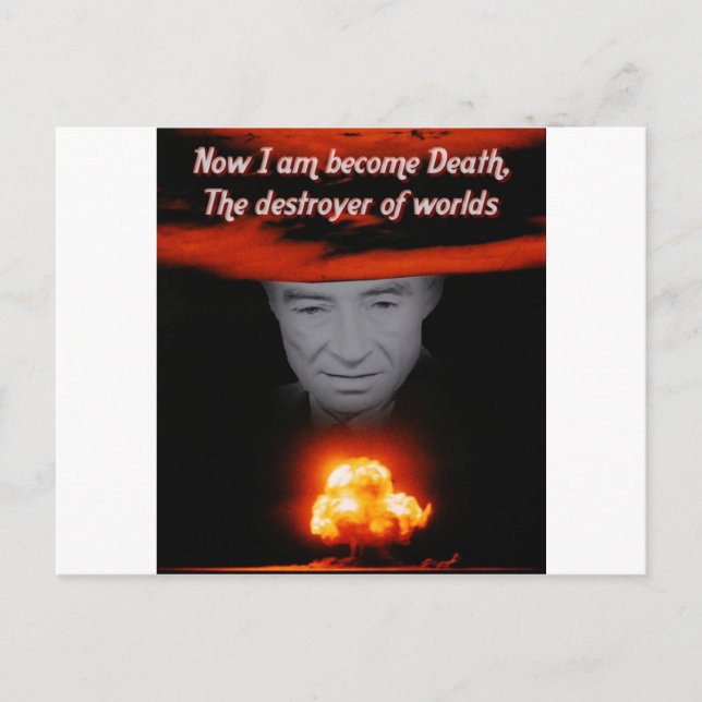 Cartão Postal Trinity Robert Oppenheimer (Frente)