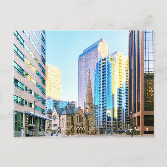 Cartão Postal Trinity United Methodist Church, Denver, Colorado (Frente)