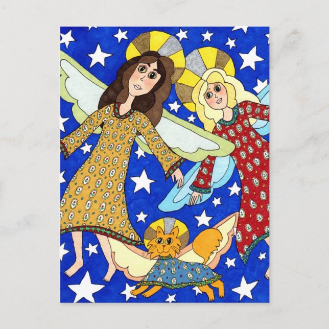 Cartão Postal Trío de Anjos (Frente)