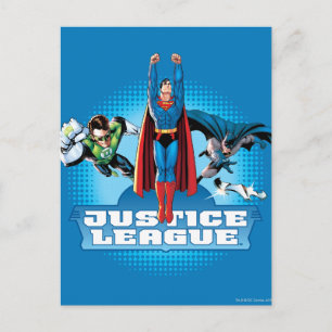 Cartão Postal Trio de Poder da Liga da Justiça