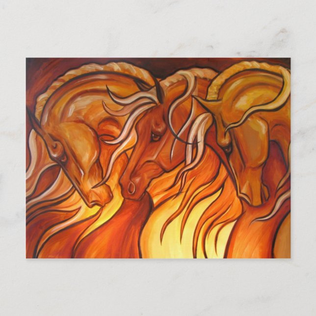 Cartão Postal Trio Dourado (Frente)