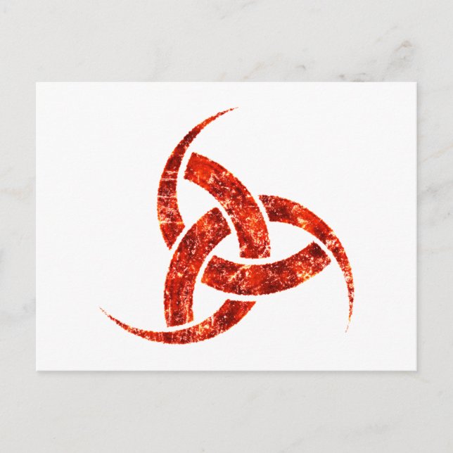 Cartão Postal Triple Horn of Odin (Frente)