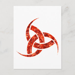 Cartão Postal Triple Horn of Odin