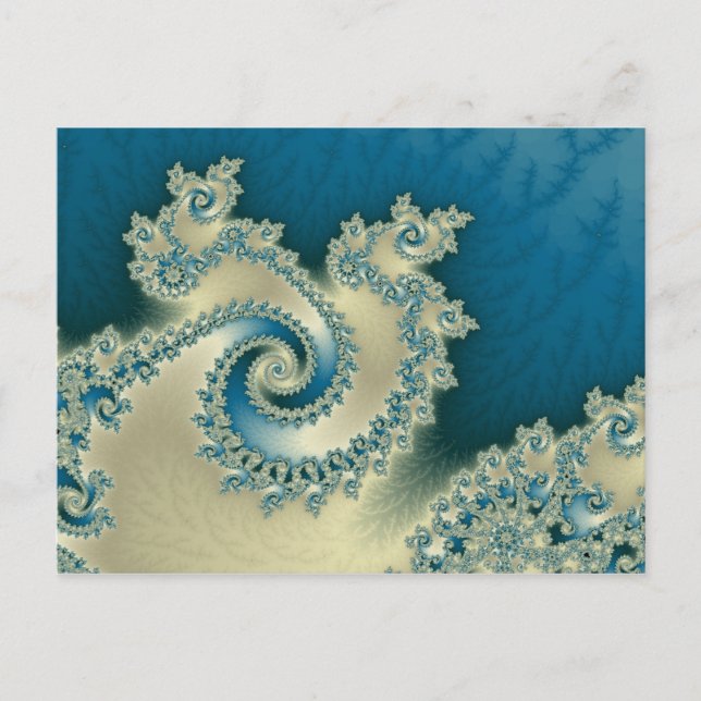 Cartão postal Triplo de Praia (Frente)