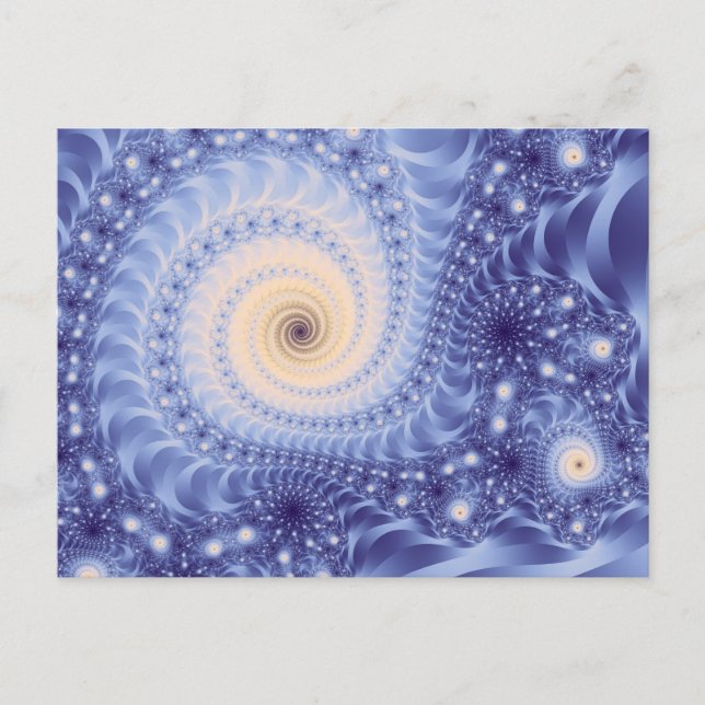 Cartão Postal Trippy Psychedelic Starstorm Fine Fractal (Frente)