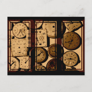 Cartão Postal Triptych antigo Watch