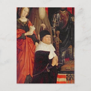 Cartão Postal Triptych de Moisés e o Burning Bush