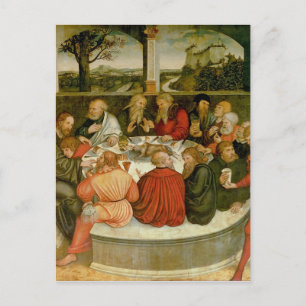 Cartão Postal Triptych, painel esquerdo, Philipp Melanchthon