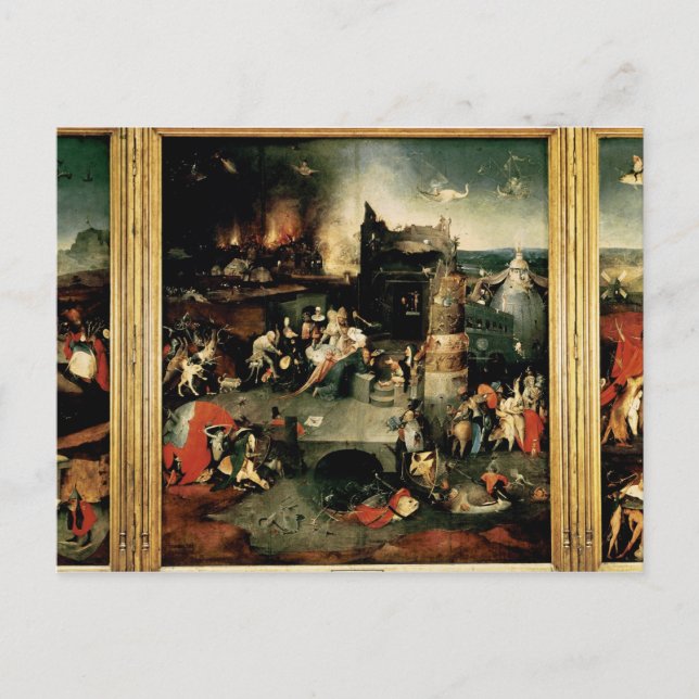 Cartão Postal Triptych: The Temptation of St. Anthony (Frente)