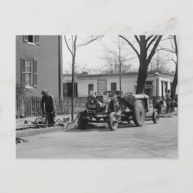 Cartão Postal Tripulação de Construção, 1925 (Frente)