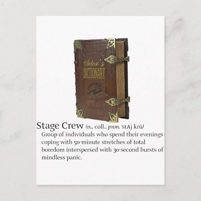 Cartão Postal Tripulação do palco (Frente)