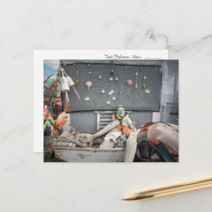 Cartão Postal Tripulação Preguiçosa do Pescador da Bobina