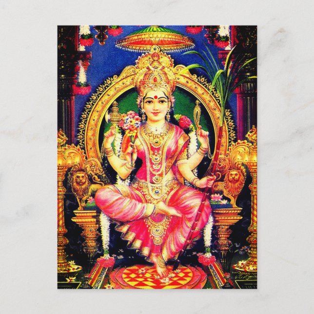 Cartão Postal Tripura Sundari (Lalita) (Frente)