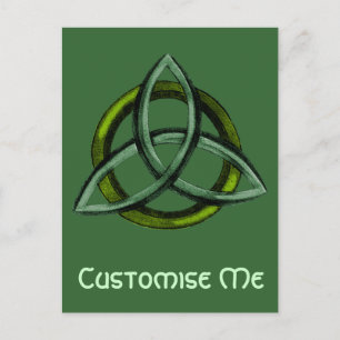 Cartão Postal Triquetra (verde)
