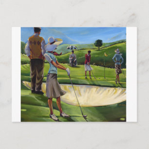 Cartão Postal Trish Biddle - Golfe Feminino