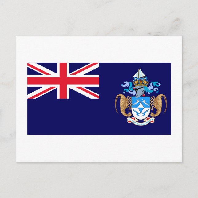 Cartão Postal Tristan da Cunha Flag (Frente)