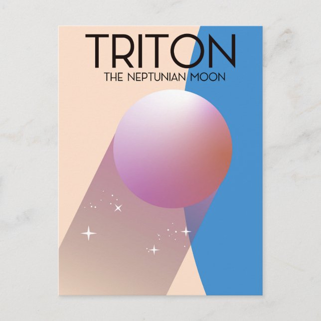 Cartão Postal Triton - A Lua Netuniana (Frente)